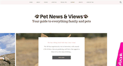 Desktop Screenshot of petnewsandviews.com