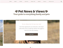 Tablet Screenshot of petnewsandviews.com